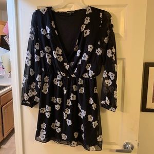 Express mini floral dress